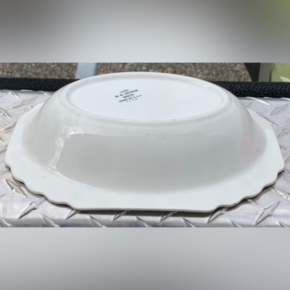 Mid Century Vintage W S George Blushing Rose Dalrymple LIDO Oval Vegetable Bowl - Picture 5 of 16